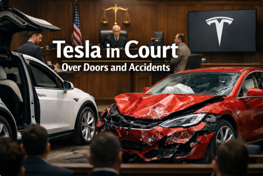 Tesla in court over doors and accidents